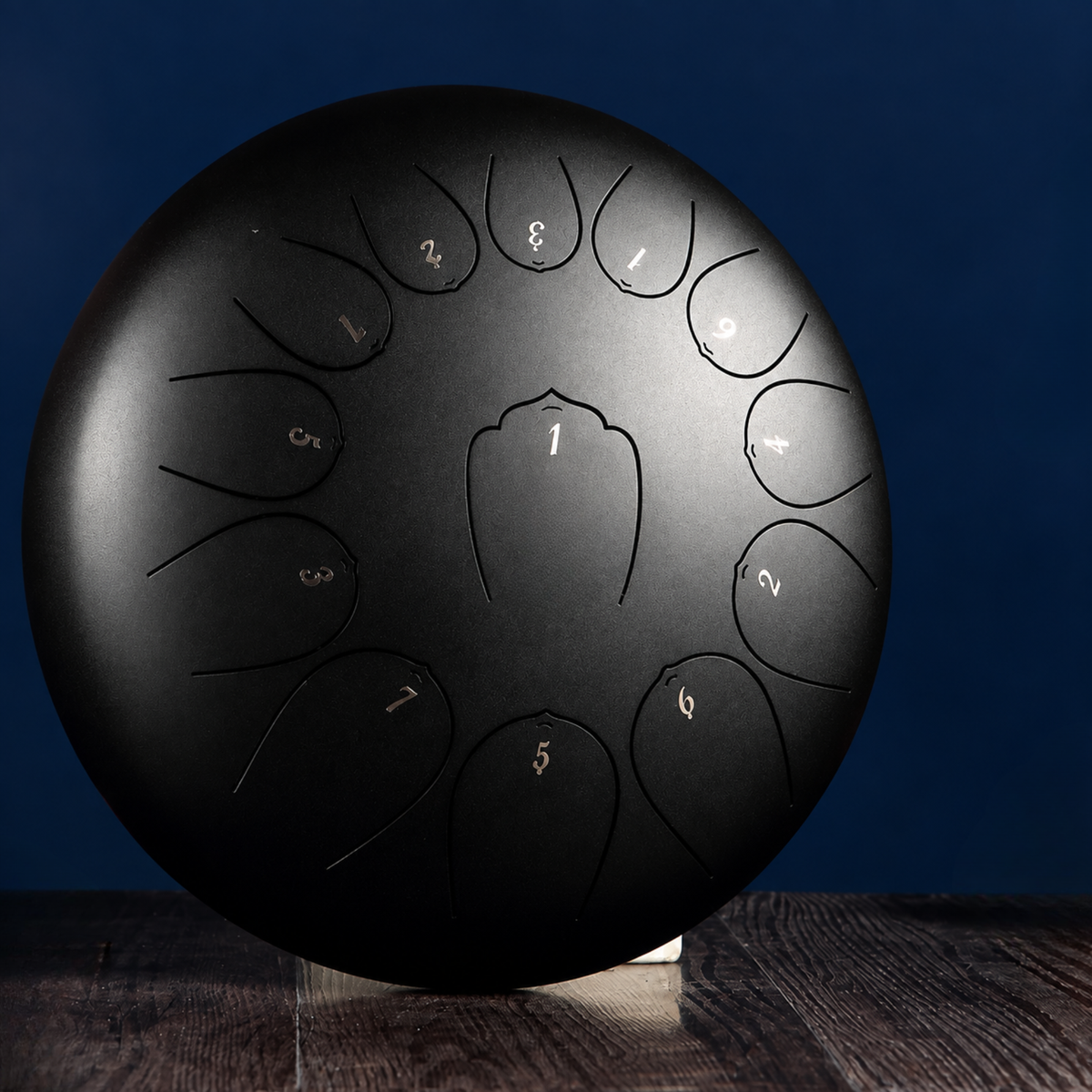 12-Inch Steel Tongue Drum, 13 Notes in C Major — Full Kit