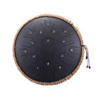 Dreemelody 14-inch steel tongue drum, 15 notes in D major, titanium steel