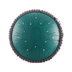 14-Inch Steel Tongue Drum, 15 Notes — Titanium Steel, D Major