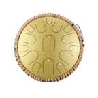 14-Inch Steel Tongue Drum, 15 Notes — Titanium Steel, D Major
