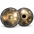 Dreemelody Master handpan, 16 notes across two faces, Ember Steel