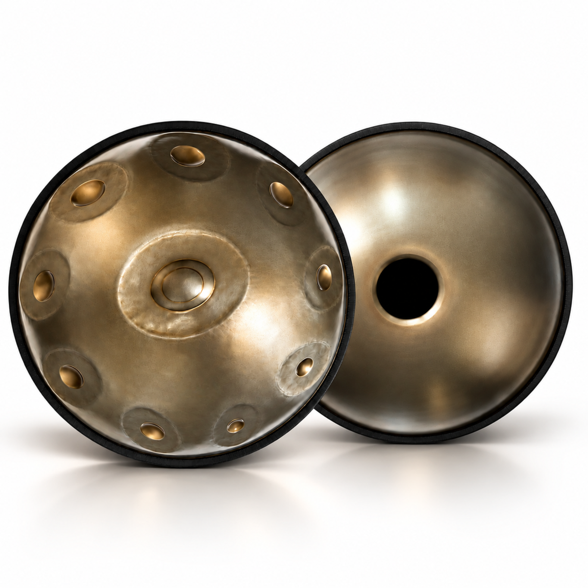 Dreemelody Signature handpan, 10 notes in Ember Steel