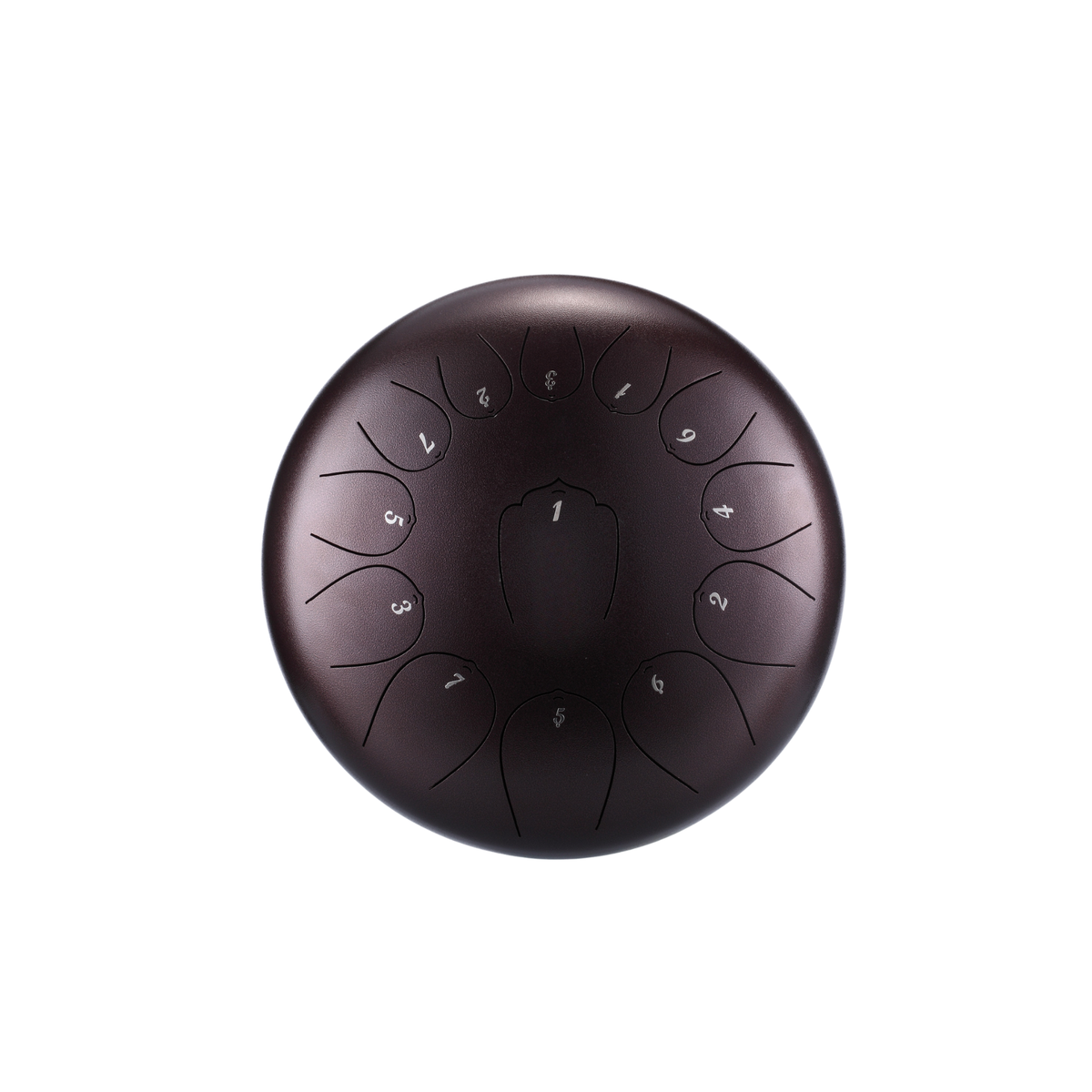 12-Inch Steel Tongue Drum, 13 Notes in C Major — Full Kit