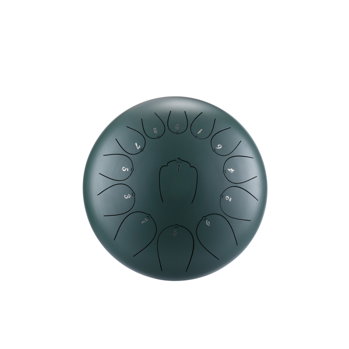 12-Inch Steel Tongue Drum, 13 Notes in C Major — Full Kit