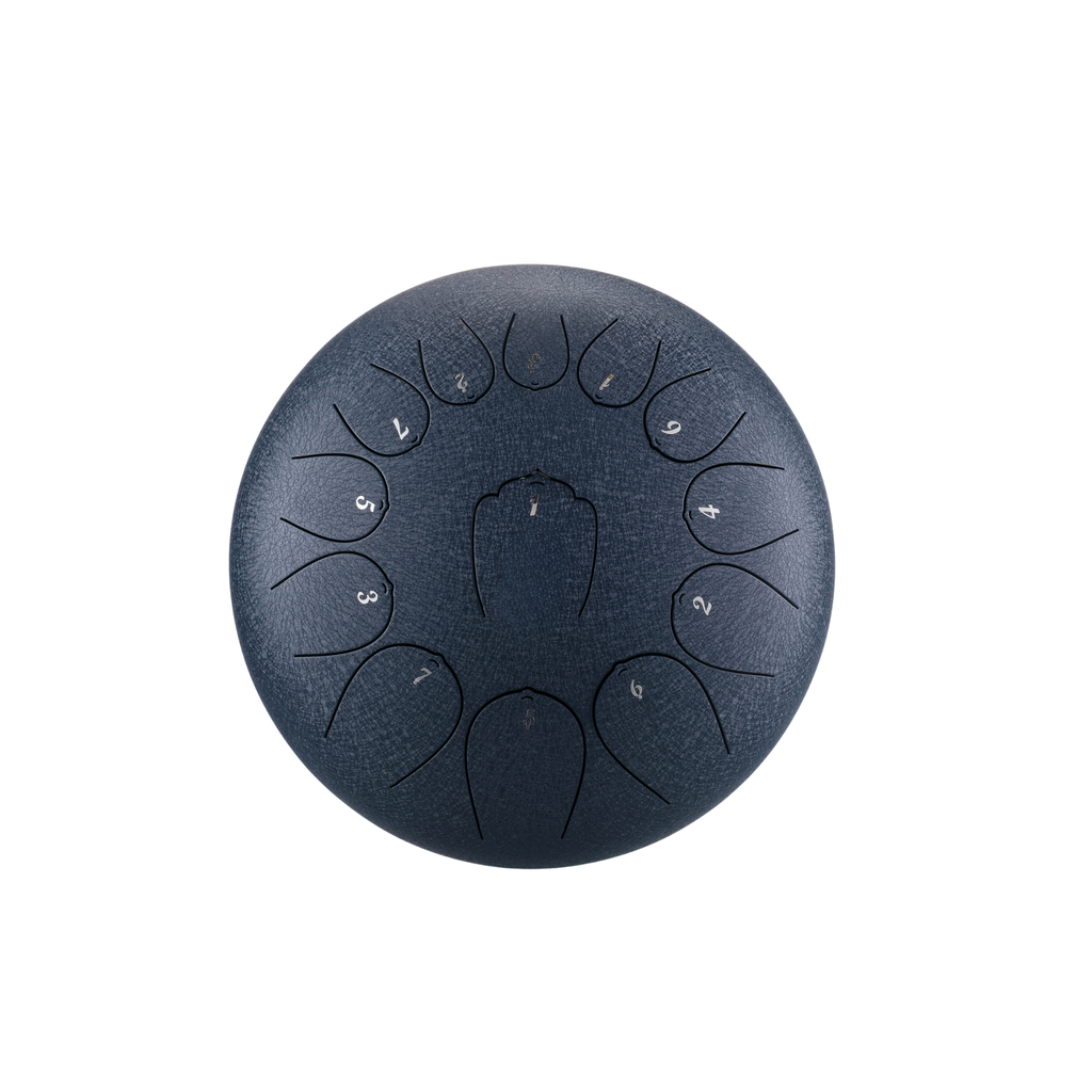 12-Inch Steel Tongue Drum, 13 Notes in C Major — Full Kit