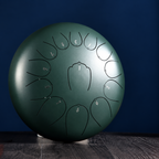 12-inch steel tongue drum, in a living room